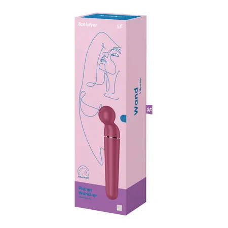 Satisfyer Planet Wand-er Berry & Rosegold masažer – 10 režima, vodootporan