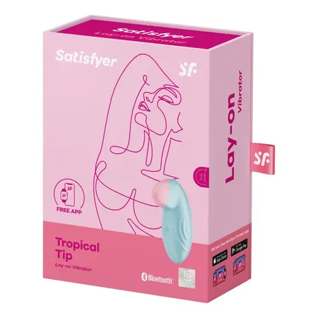 Satisfyer Tropical Tip punjivi intimni uređaj sa aplikacijom, roze