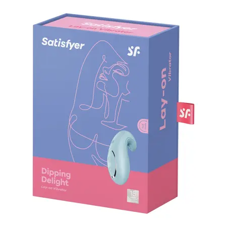 Satisfyer Dipping Delight Flexible Silicone Lay-On Device, 12 Modes, Pink