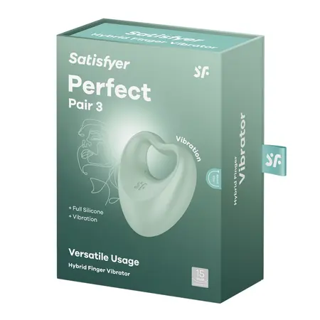 Satisfyer Perfect Pair 3 Green – hibridni sistem vibracije za prste