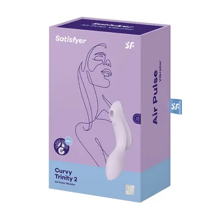 Satisfyer Curvy Trinity 2 Multi-Function Air Pulse & Vibration Device Pink