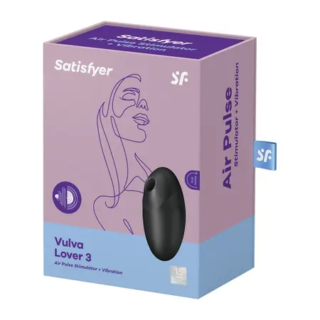 Satisfyer Vulva Lover 3 Dual Air Pulse Sistem, Kompaktan, Vodootporan, Roze