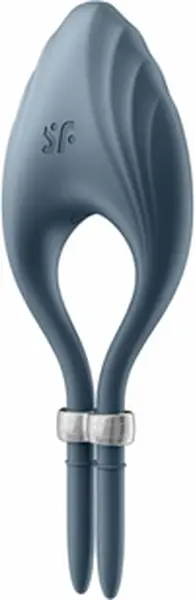 Satisfyer Duelist Podesivi Silikonski Potporni Prsten, 12 Režima, Crni