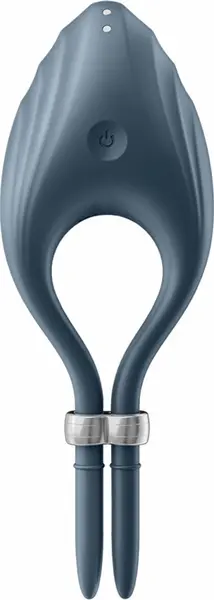 Satisfyer Duelist Podesivi Silikonski Potporni Prsten, 12 Režima, Crni