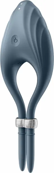 Satisfyer Duelist Podesivi Silikonski Potporni Prsten, 12 Režima, Crni
