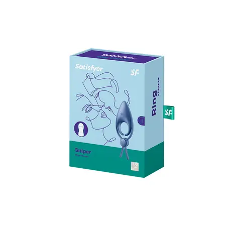 Satisfyer Sniper Podesivi Vibrirajući Prsten, Silikon, Punjiv, Crni