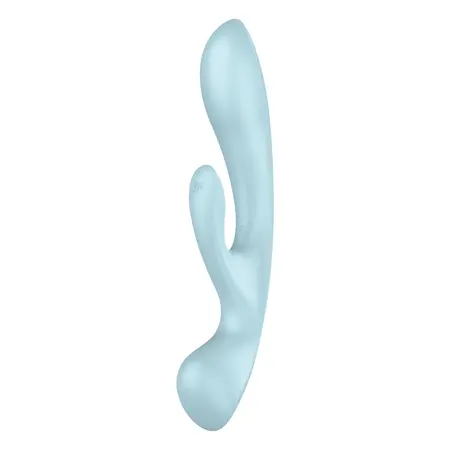 Satisfyer Triple Oh Rabbit-Style Vibrator i Massage Wand, Silikon, Roze