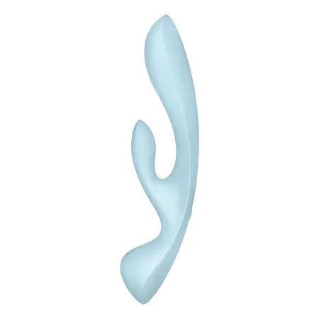 Satisfyer Triple Oh Rabbit-Style Vibrator i Massage Wand, Silikon, Roze