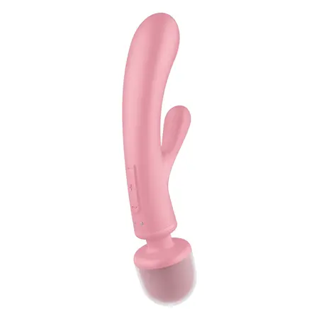 Satisfyer Triple Lover Hybrid Wand Vibrator Pink - 3 Motors, 12 Modes