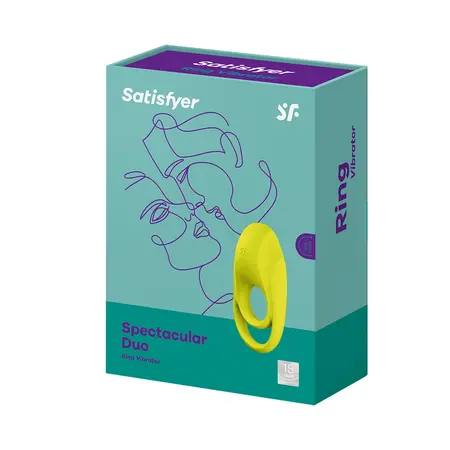 Satisfyer Spectacular Duo Silicone Double Strap Vibrating Intimate Ring