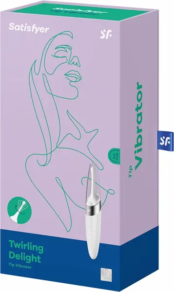Satisfyer Twirling Delight Precision Tip Vibrator - Compact & Innovative Pink