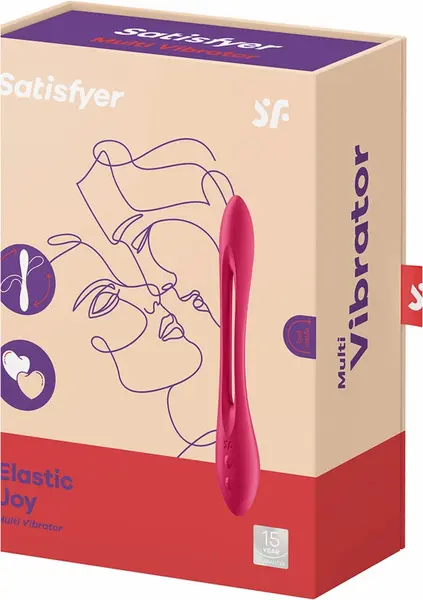 Satisfyer Elastic Joy Flexible Multi-Functional Silicone Massager Black