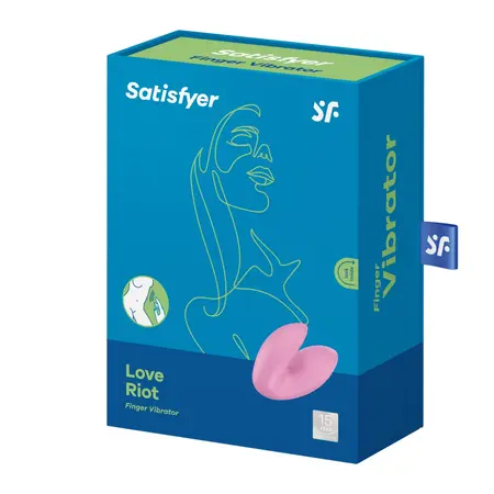 Love Riot Finger Vibe - Kompaktni Punjivi Silikonski Vibrator, 12 Režima