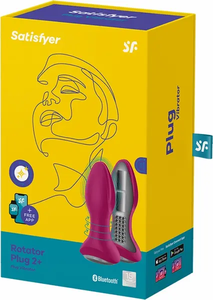 Satisfyer Rotator Plug 2+ Intimni Uređaj sa Rotirajućim Kuglicama i Aplikacijom