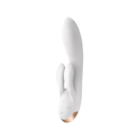 Satisfyer Double Flex Silikonska Intimna Mašina, Tri Motora, Bluetooth, Roze