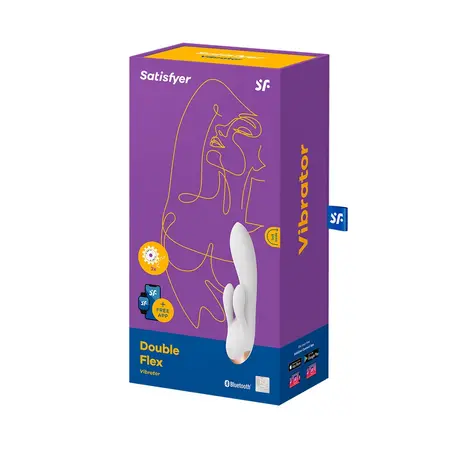 Satisfyer Double Flex Silikonska Intimna Mašina, Tri Motora, Bluetooth, Roze