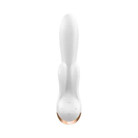Satisfyer Double Flex Silikonska Intimna Mašina, Tri Motora, Bluetooth, Roze