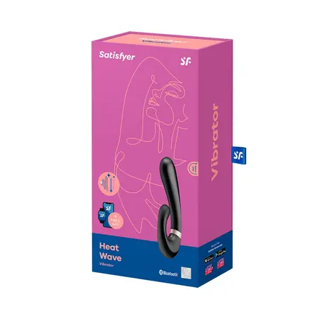 Satisfyer Heat Wave Vibrator - Dual Stimulation & Warming Function, Pink