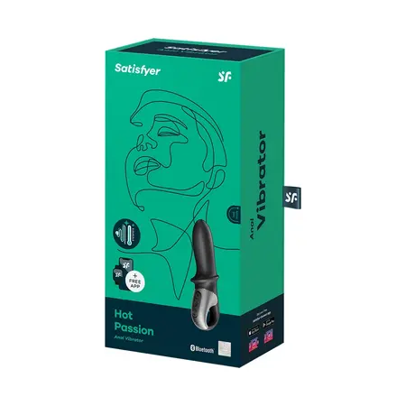 Satisfyer Hot Passion Intimni Grejač sa Aplikacijom, Crni