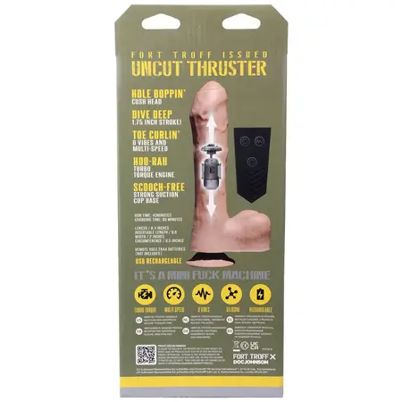 Doc Johnson Uncut Thruster Mini - Kompaktni Motorizovani Intimni Uređaj, Silikon