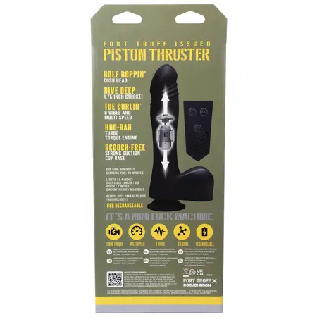 Perfect Fit Piston Thruster Mini - Kompaktna Intimna Mašina, Silikon, USB