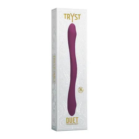 TRYST Duet Dvostrani Silikonski Uređaj, Bežični Daljinski, Berry