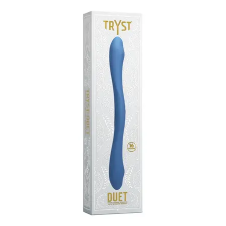 Doc Johnson TRYST Duet Dvostrani Silikonski Sistem sa Daljinskim, Periwinkle