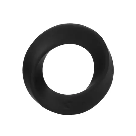 Shots No.86 Dual Comfort Silicone Ring Set Medium & Large Black