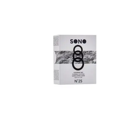 EasyToys Silikonski set prstenova za performans 3 veličine Crna i Siva 8714273608468