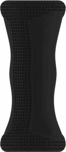 Shots No.23 TPE Flexible Grip Intimate Device, Black, Ribbed Canal