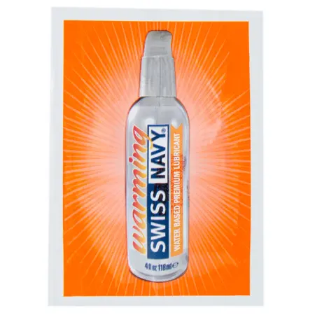 Swiss Navy Warming Water-Based Gel Lubricant 5 ml Travel Tube