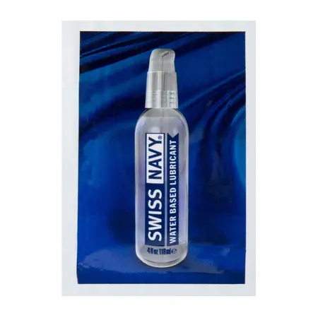 Swiss Navy Premium Gel Water-Based Lubricant 5ml - Leak-Proof Tube
