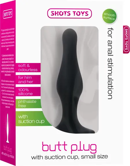 Sinner Gear Silikonski čep mali sa vakuum bazom Crna 11,7 cm