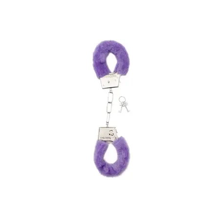 Ouch! Plush metalne lisice crne - sigurne anatomske lisice sa ključevima
