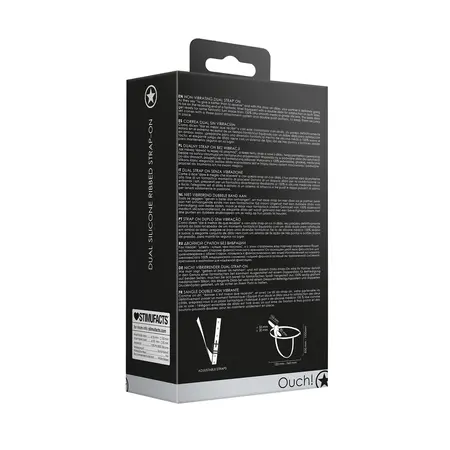 Sinner Gear Dvostruki Silikonski Podesivi Strap-On Sistem Crni