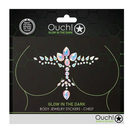 Bijoux Indiscrets Bling Chest Stickers Luminous Body Art Decorations