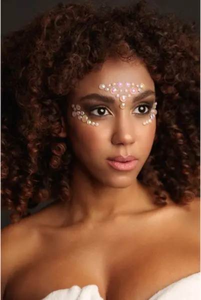 Bijoux Indiscrets Nalepnice za Lice koje Svetle Svetleći Body Jewelry Samolepljive