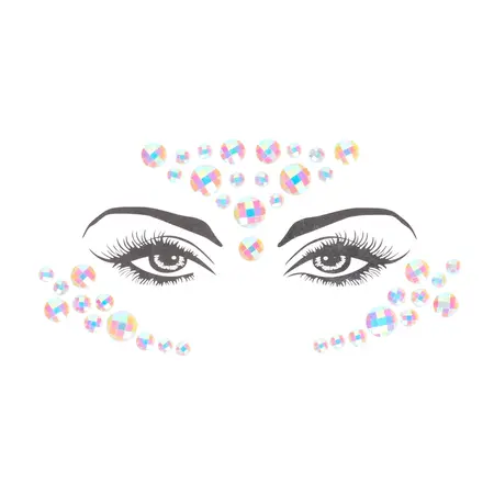 Bijoux Indiscrets Nalepnice za Lice koje Svetle Svetleći Body Jewelry Samolepljive