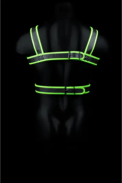 Ouch! Body Armor Pojas koji Svetli u Mraku Podesivi S/M Zelena