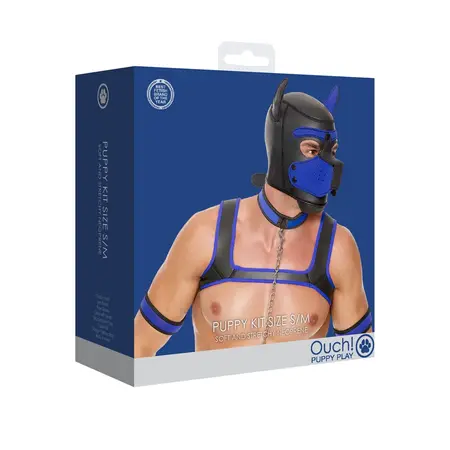 Ouch! Neoprene Puppy Play Kit S/M - Complete Role-Play Set
