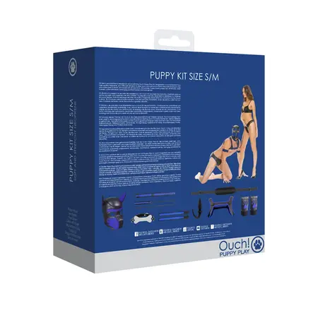 Ouch! Neoprene Puppy Play Kit S/M - Complete Role-Play Set