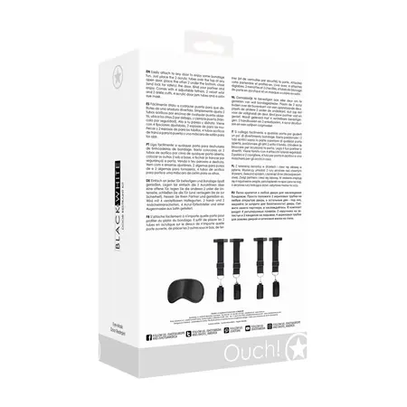 Sportsheets Door Restraint Kit Adjustable with Velvet Cuffs & Eye Mask