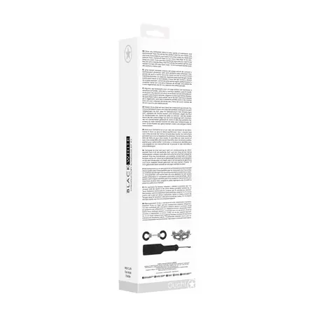 EasyToys Bondage set 3 u 1 - Čipkana maska, kožni lopar, krzneni lisice