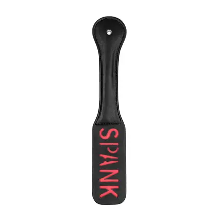 EasyToys Kožni paddle za udaranje SPANK natpis, čvrst i fleksibilan