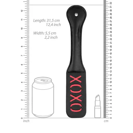 Rimba Paddle XOXO – Kožni alat za udaranje sa reverznim otiskom