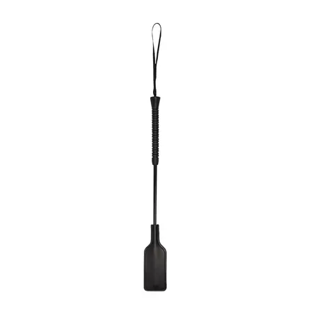 Ouch! XOXO Crop - Compact Impact Accessory, Black, Short Handle
