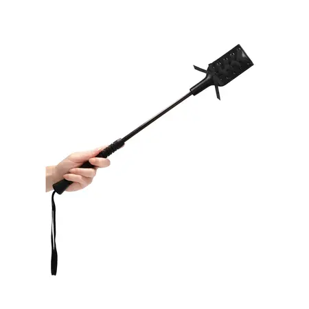 Ouch! Rectangular Crop Black Lace Handle - Elegant Impact Tool