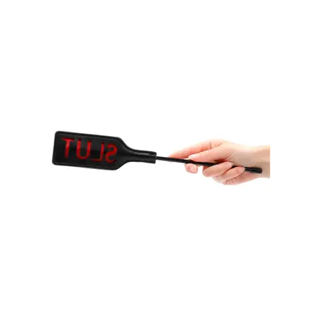 Ouch! Pravougaoni crop kratka ručka reverzni otisak 31cm crni