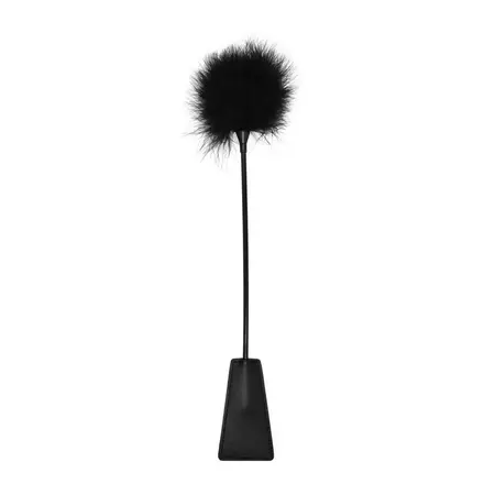 Loving Joy Feather Crop – Elegantan dodatak sa mekim perjem, crni