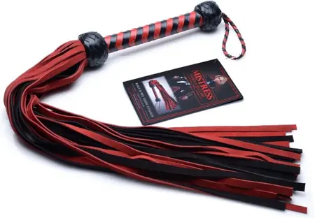 XR Brands Antilop Flogger Crveno-Crni Pleteni Držač 53 cm